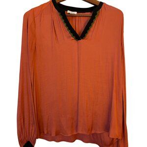 Current Air Los Angeles Rust Sheer Blouse – Size Small